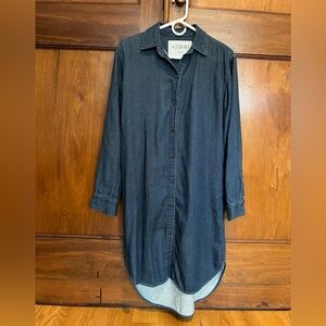 Strom Denim Button-Up Shirt Dress